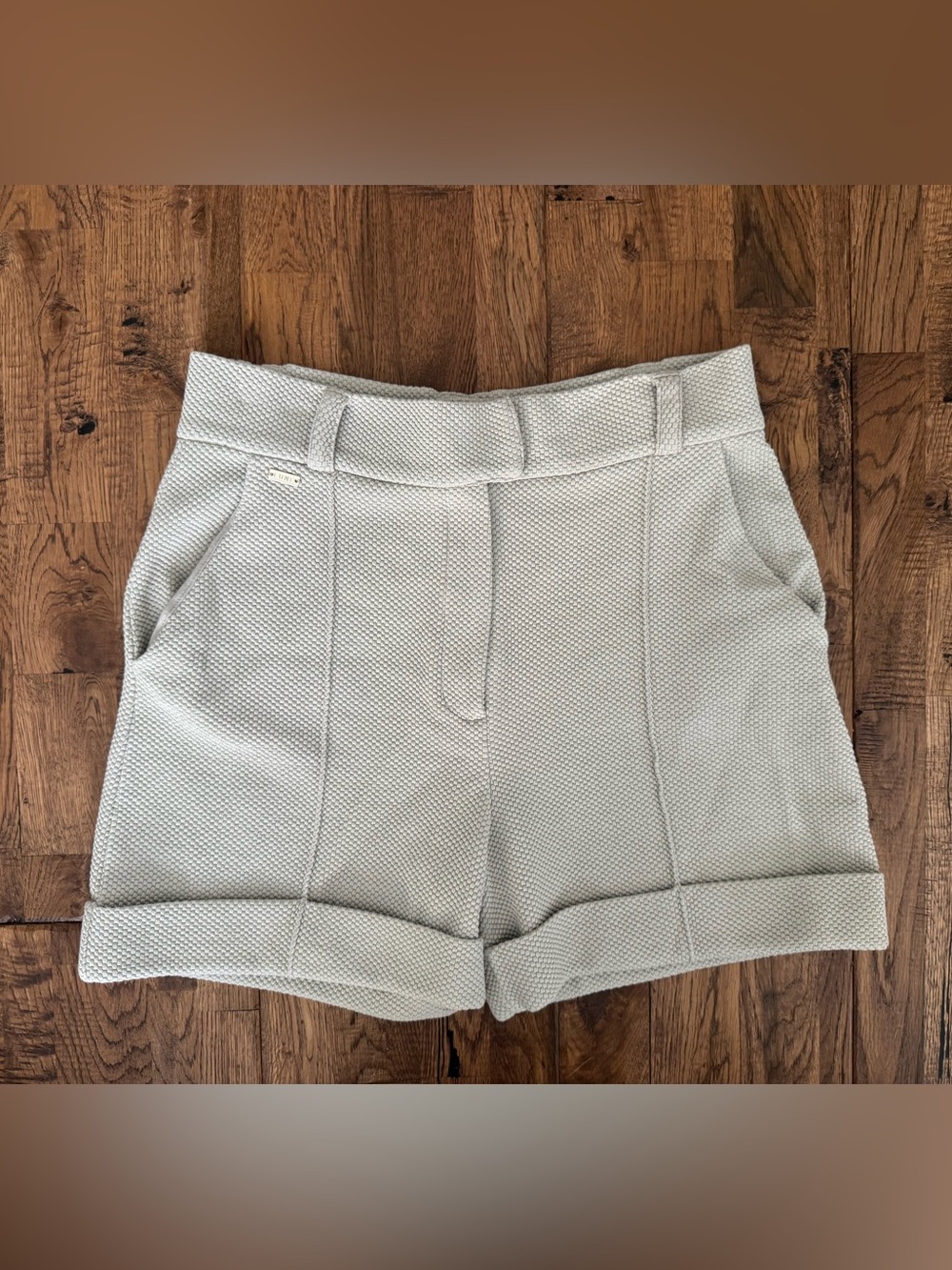 Lune Active Moon Classic Wide Leg Shorts Mirage Gray Honeycomb Size M A